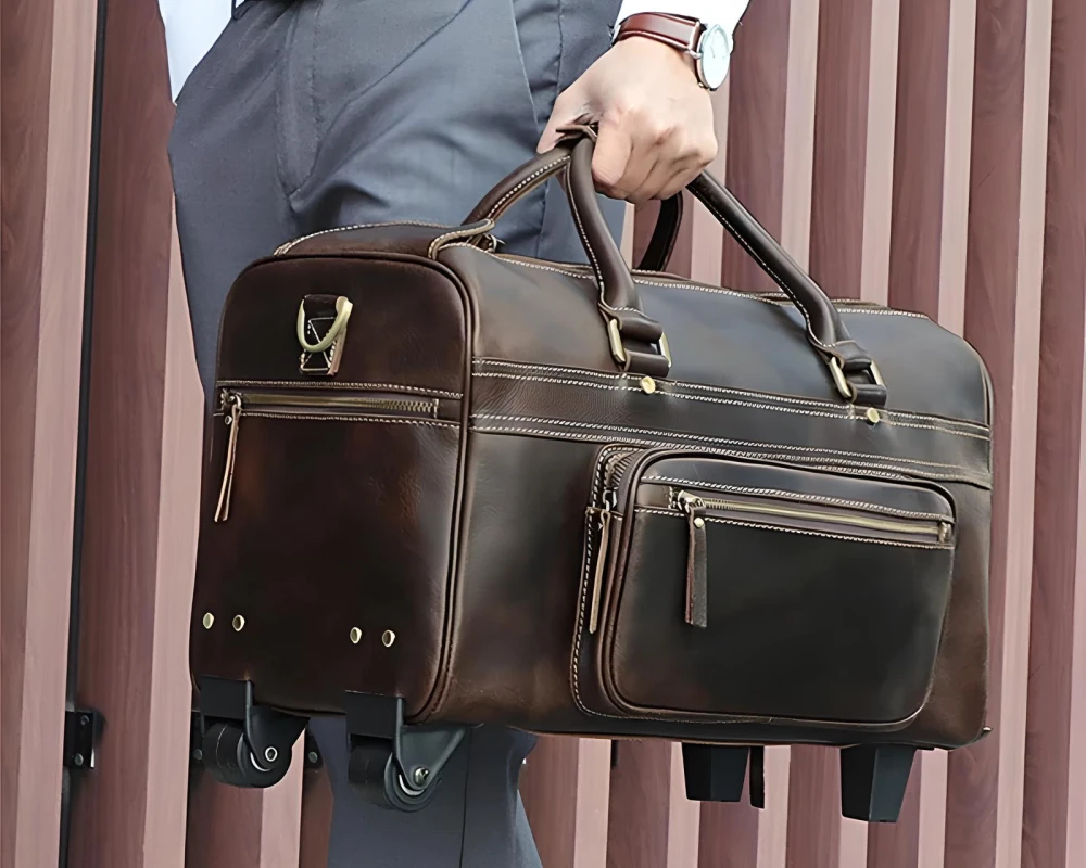 leather carry on travel bags